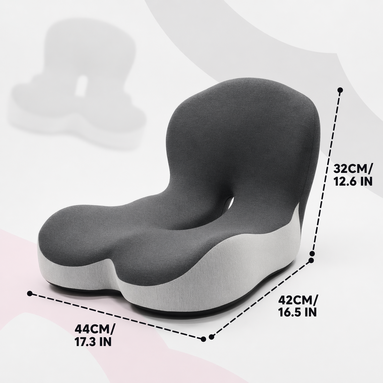Nextpair | StøttePude – Ergonomisk siddepude til lindring af rygsmerte