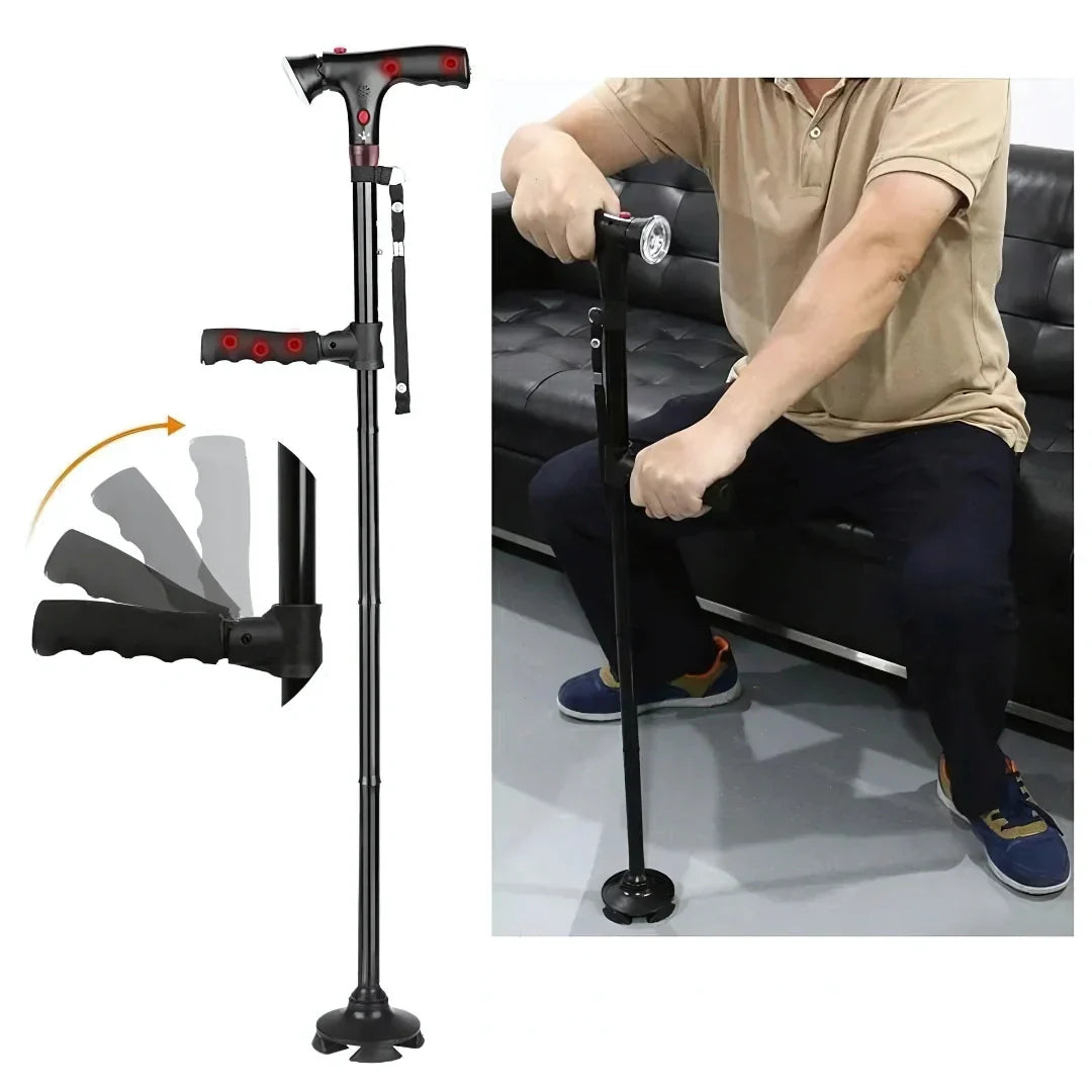 Nextpair | Sammenklappelig gangstok med LED-lys og alarm