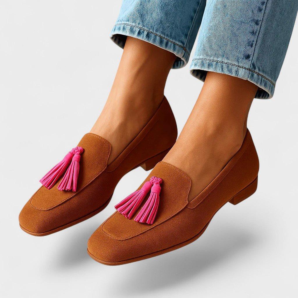 Nextpair | Rosa – Loafers i blødt ruskind med elegant finish