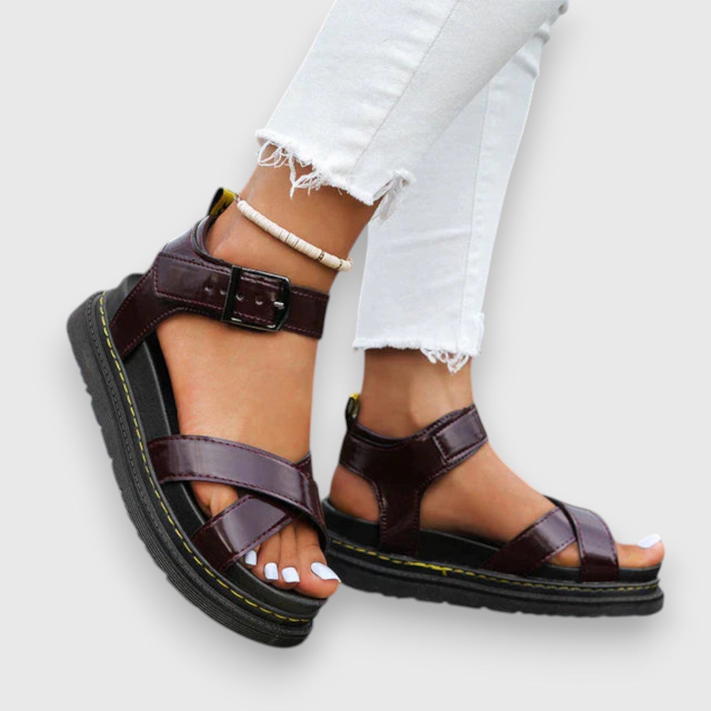 Nextpair | Pia – Klassiske sandaler med hæl og god balance