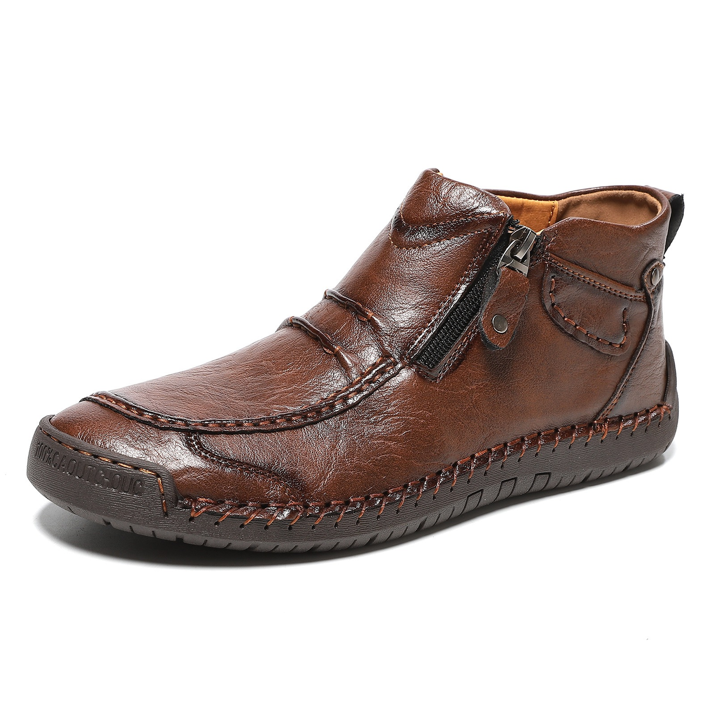 Nextpair | Retro-elegante slip-on herrestøvler i læderstil
