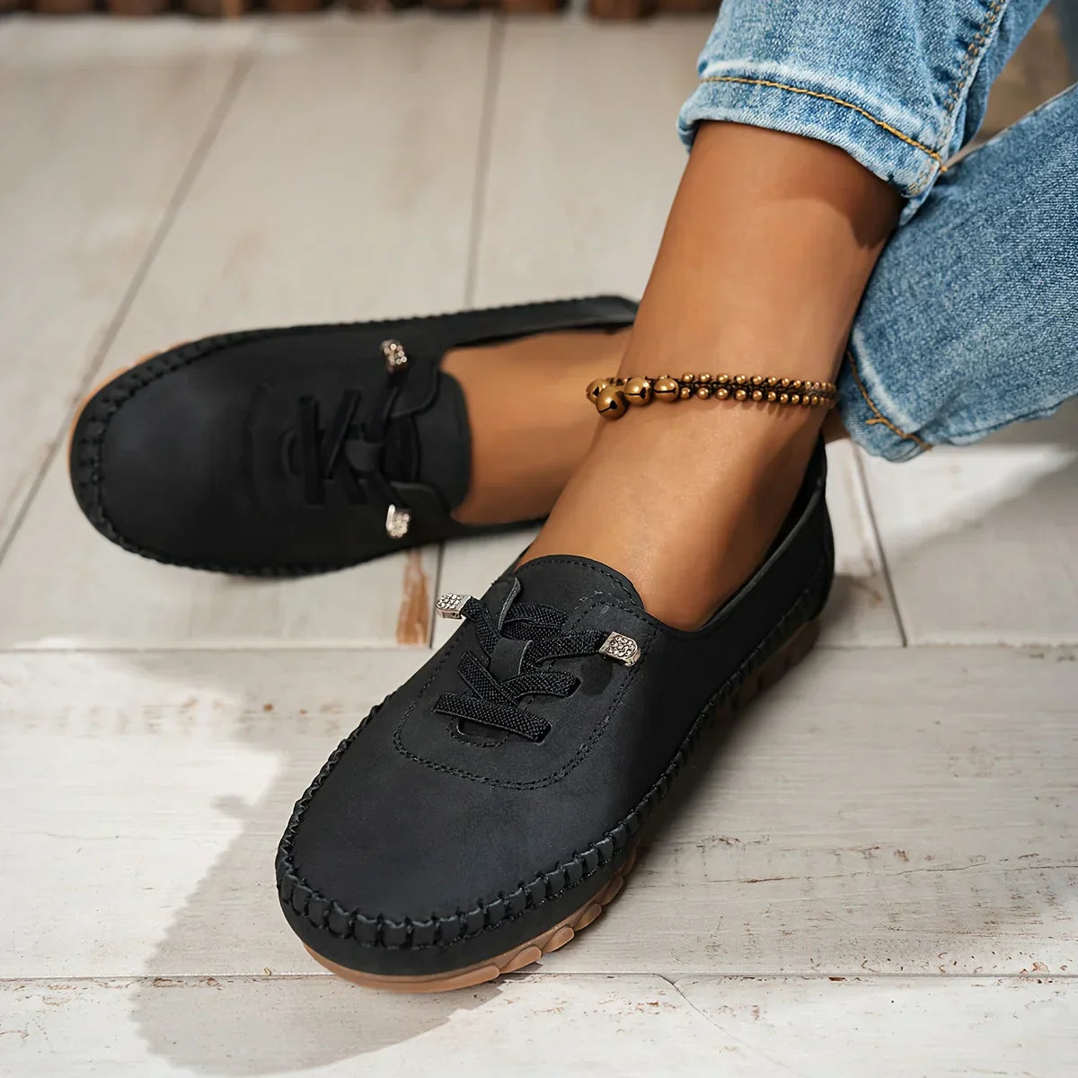Nextpair | Klassiske damesko med kilehæl og nubuck-look