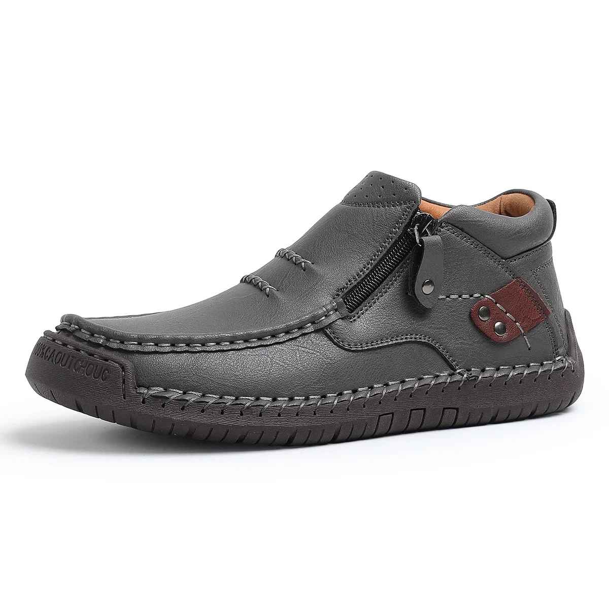Nextpair | Retro-elegante slip-on herrestøvler i læderstil