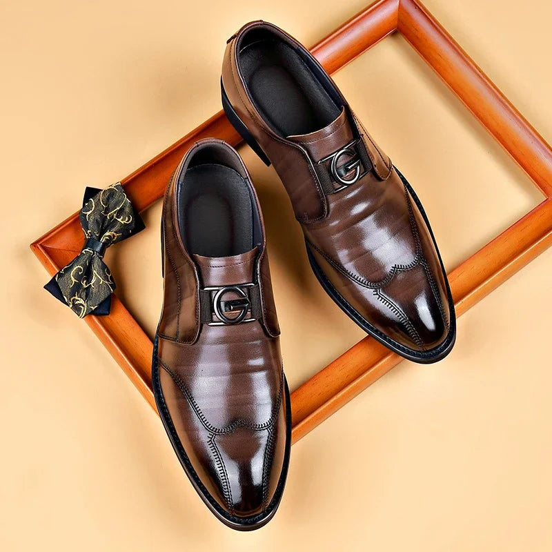 Nextpair | Klassiske Oxford-sko til mænd – luksus læder og spidstå