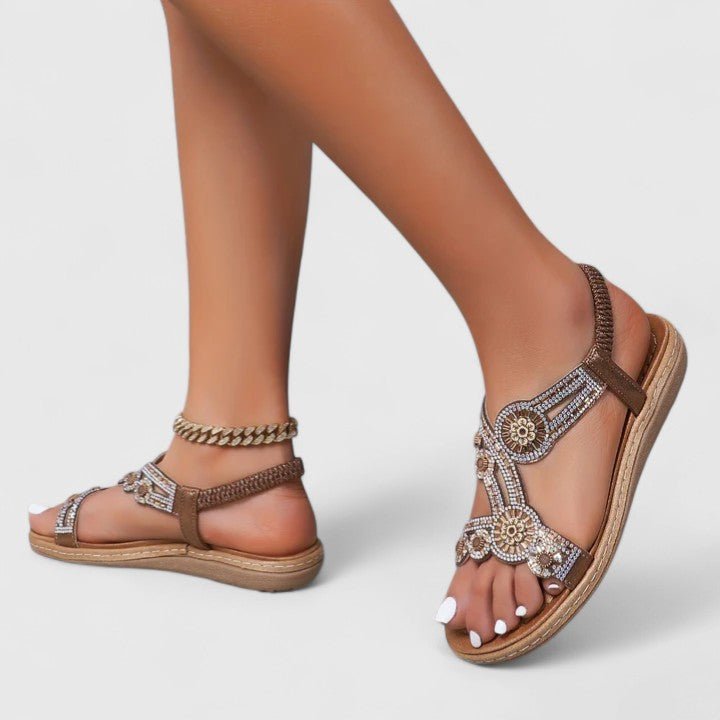 Nextpair | Sonja – Sandaler med åbent design og flot drapering