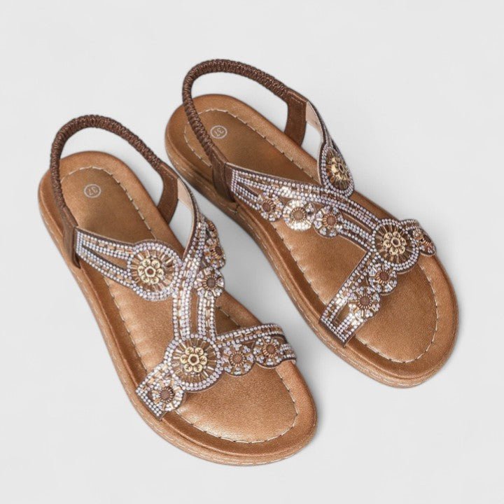 Nextpair | Sonja – Sandaler med åbent design og flot drapering