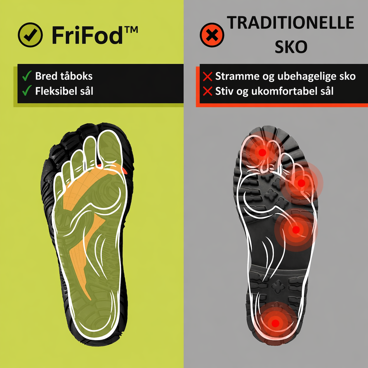 Nextpair | FriFod – Naturlige barefoot sko til smertefri gang