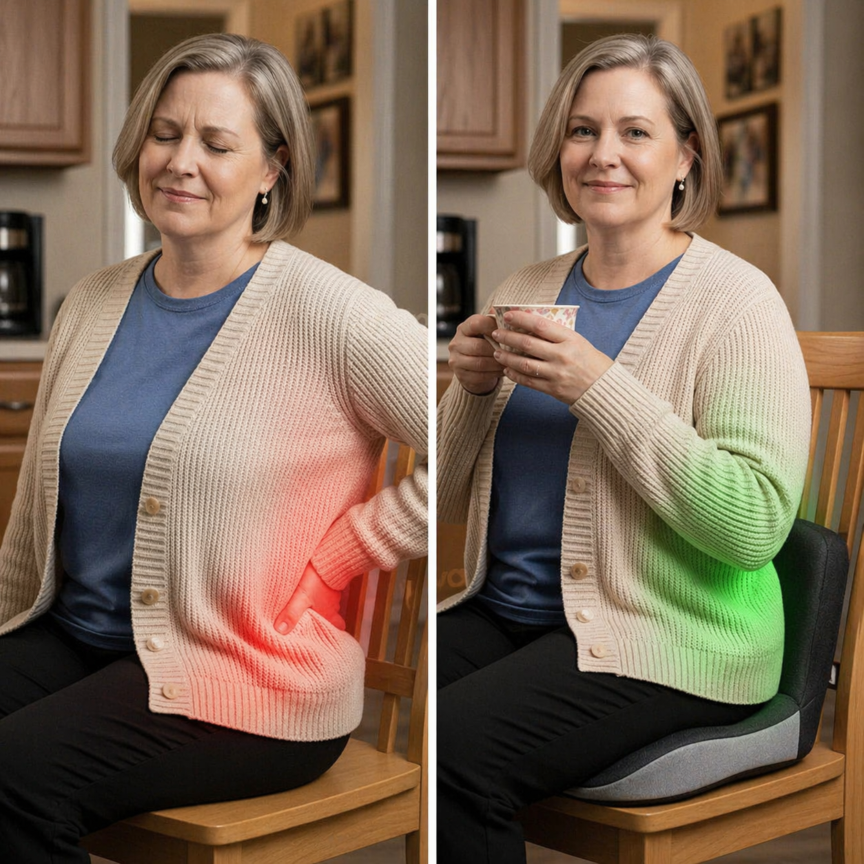 Nextpair | StøttePude – Ergonomisk siddepude til lindring af rygsmerte