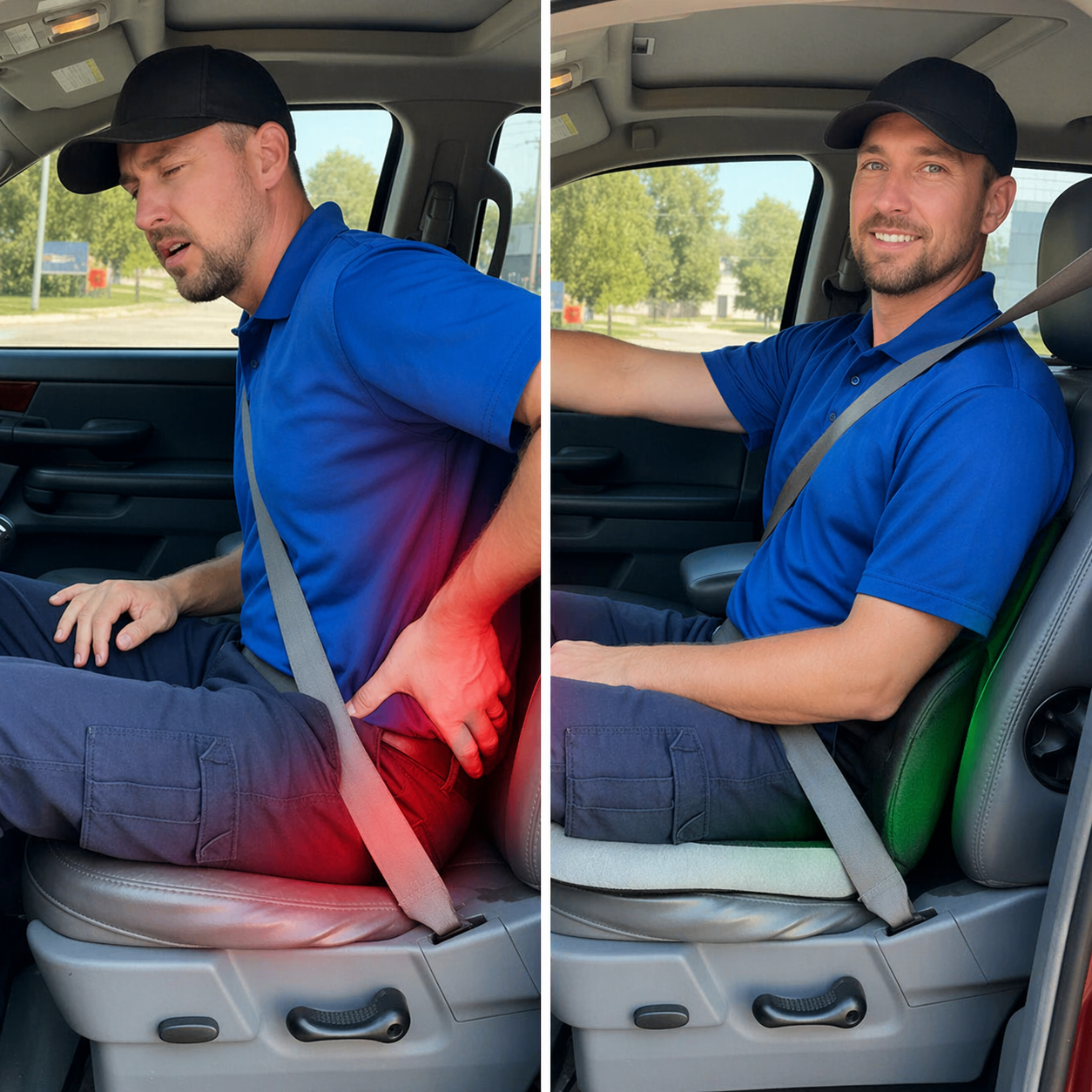 Nextpair | StøttePude – Ergonomisk siddepude til lindring af rygsmerte