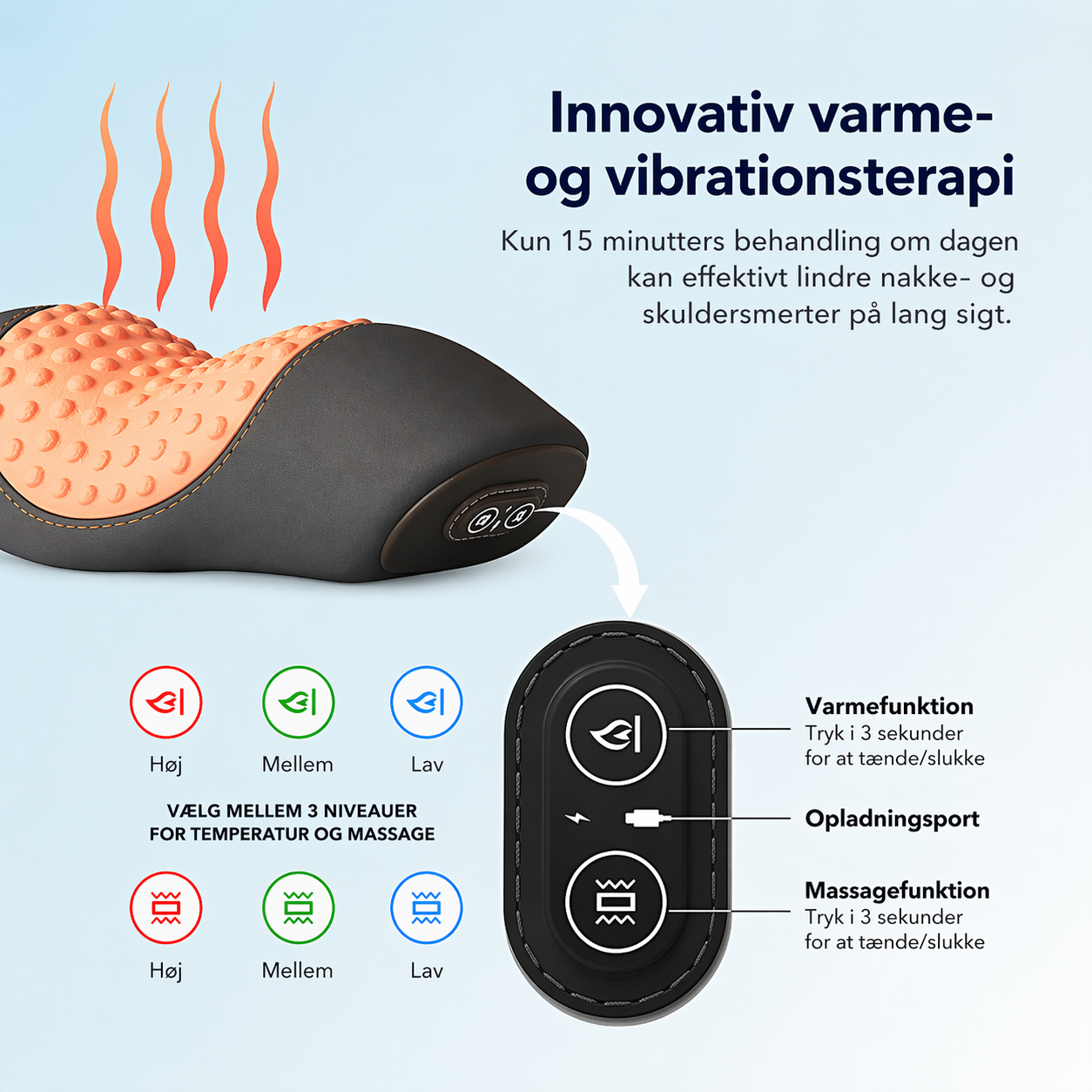 Nextpair | NakkeBlød – Elektrisk pude til afslapning af nakken