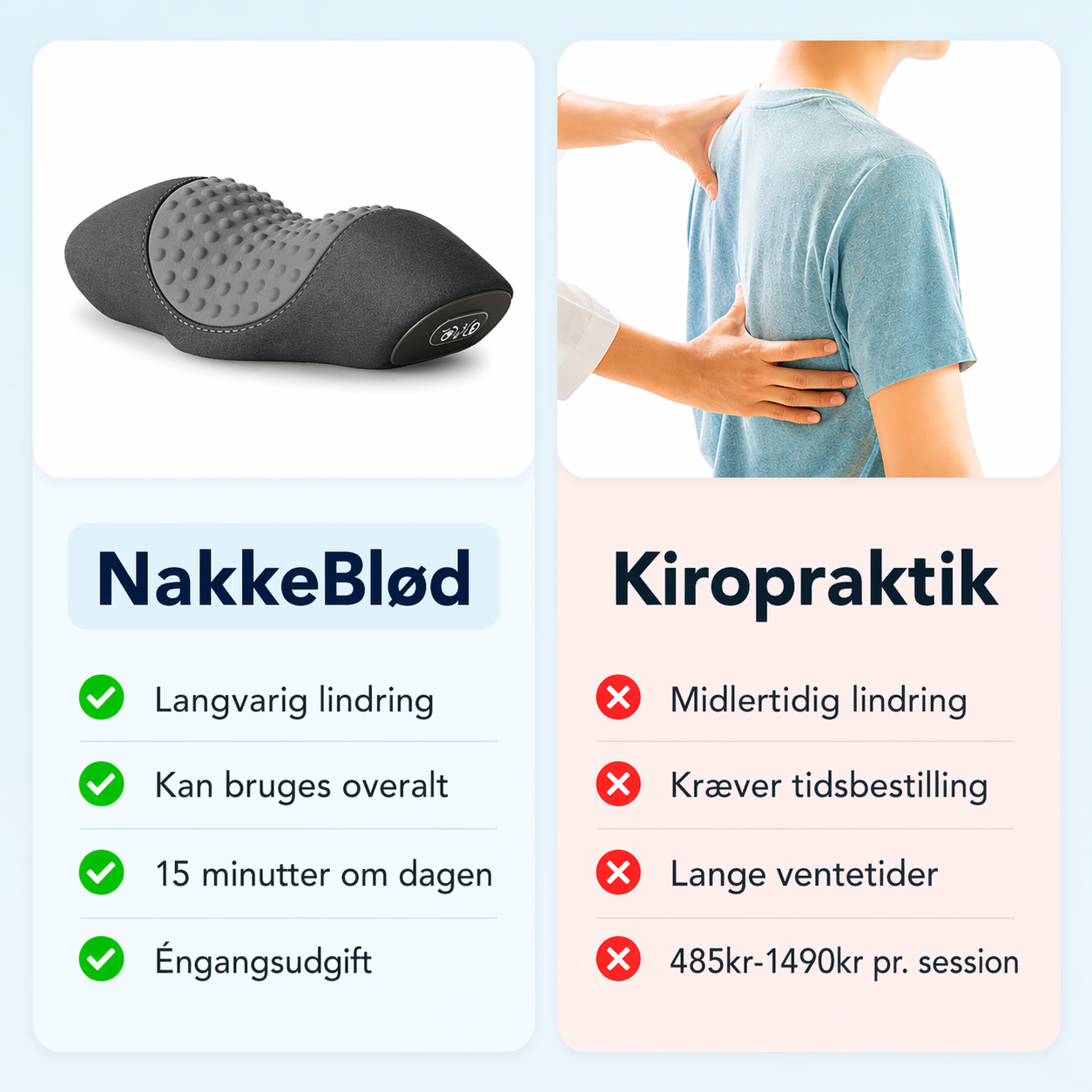 Nextpair | NakkeBlød – Elektrisk pude til afslapning af nakken