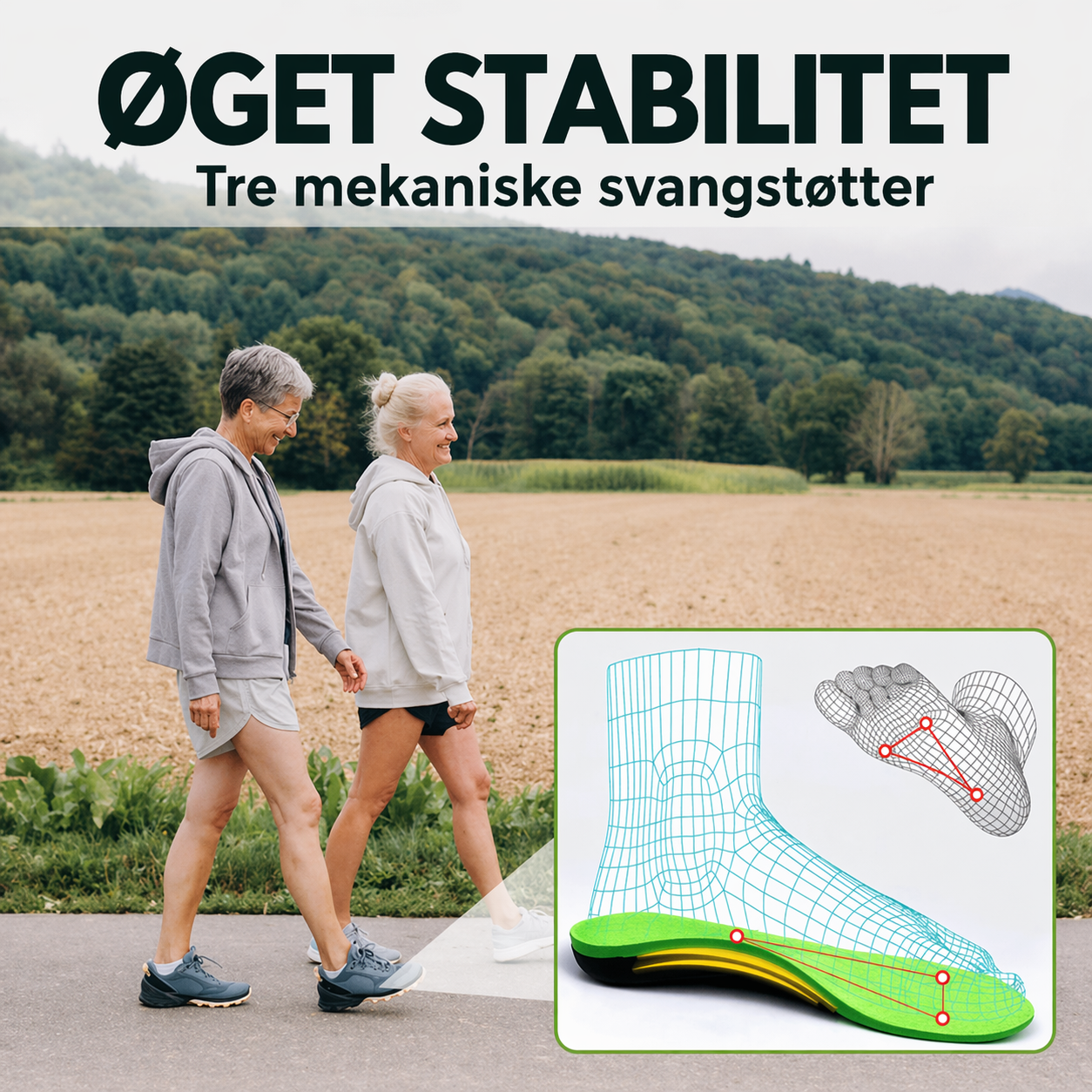Nextpair | FodStøtte – Ortopædiske indlægssåler til fuld support