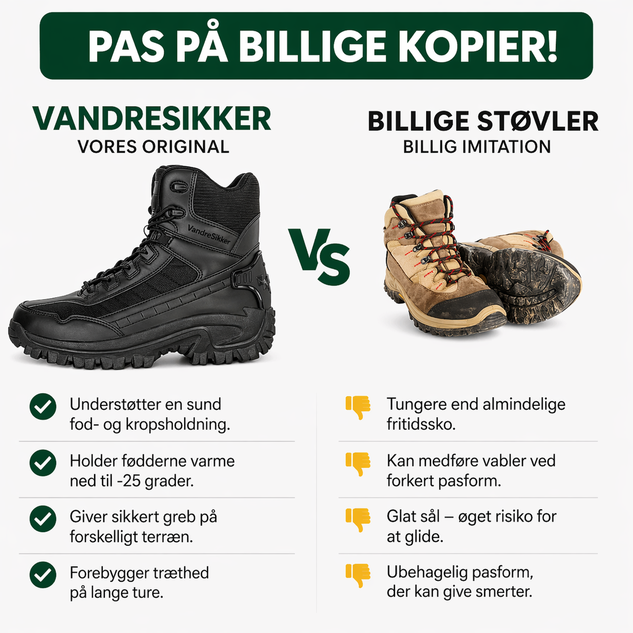 Nextpair | VandreSikker – Vandtækte sko med stabil støtte til vandring