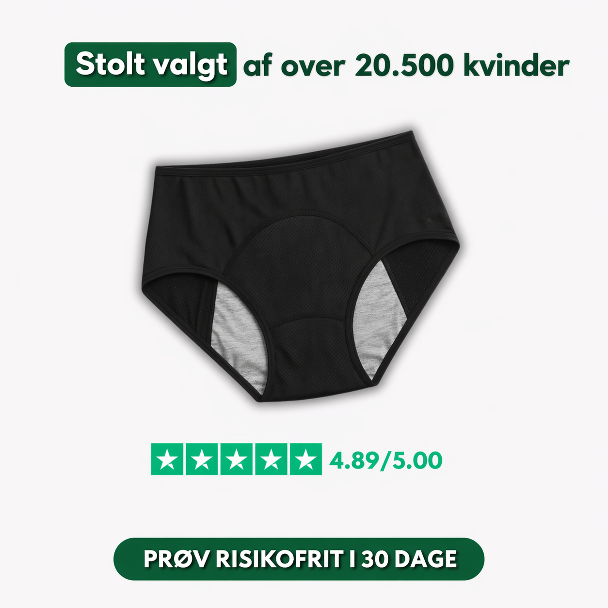 Nextpair | DameTryg – Diskrete inkontinens underbukser til kvinder