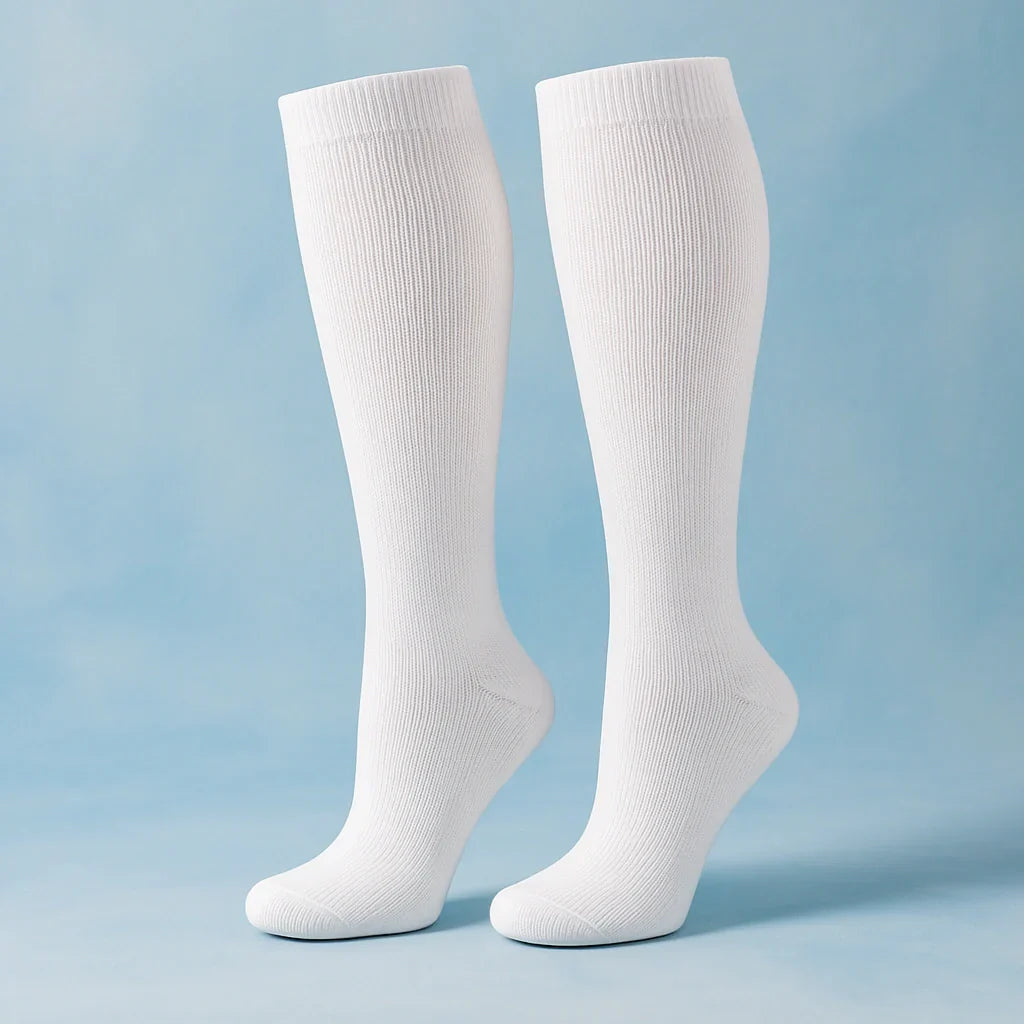 Nextpair | Knæhøj støttestrumpe med kobberfiber og graderet tryk – 1 par
