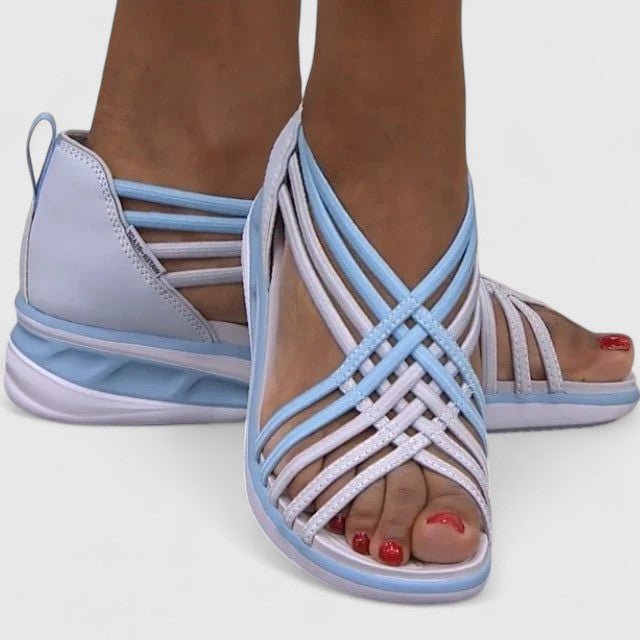 Nextpair | Theresa – Sandaler med kobberdetaljer og sofistikeret look