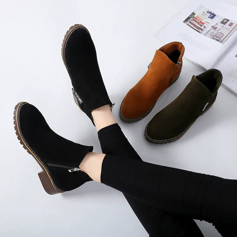 Nextpair | Emilia – Klassiske vinterstøvler med lav hæl