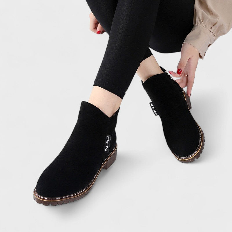 Nextpair | Emilia – Klassiske vinterstøvler med lav hæl