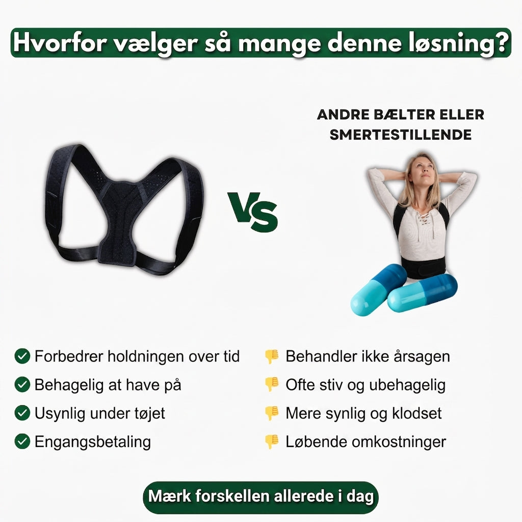 Nextpair |  RetRyg – Korrigerende rygbælte til daglig støtte