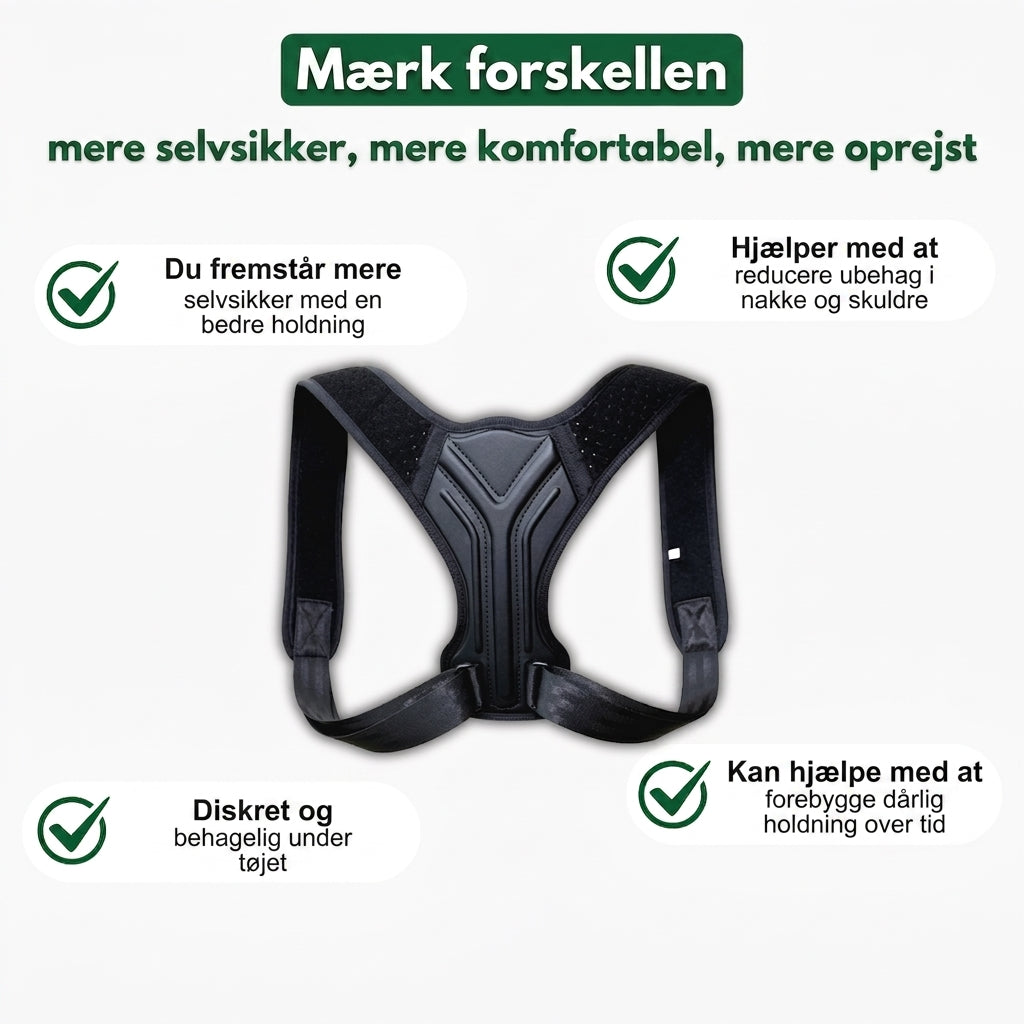Nextpair |  RetRyg – Korrigerende rygbælte til daglig støtte
