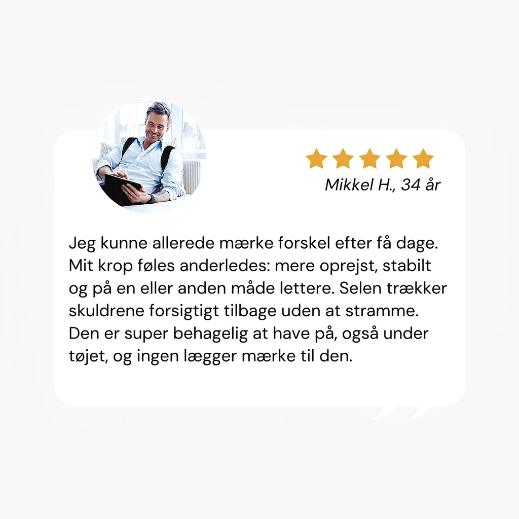 Nextpair |  RetRyg – Korrigerende rygbælte til daglig støtte