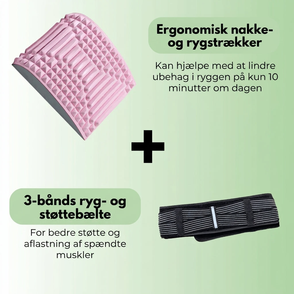 Nextpair | 3-Bånd Rygbælte – Maksimal støtte og smertelindring
