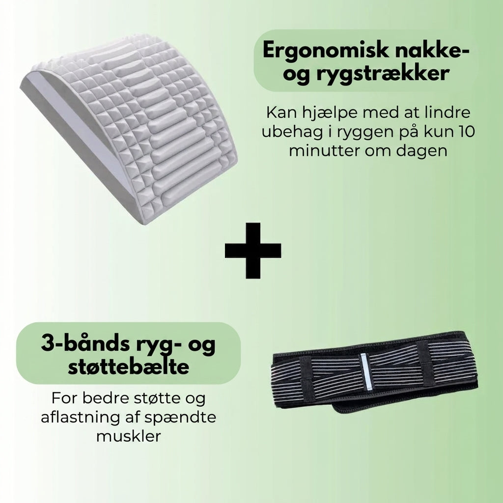 Nextpair | 3-Bånd Rygbælte – Maksimal støtte og smertelindring