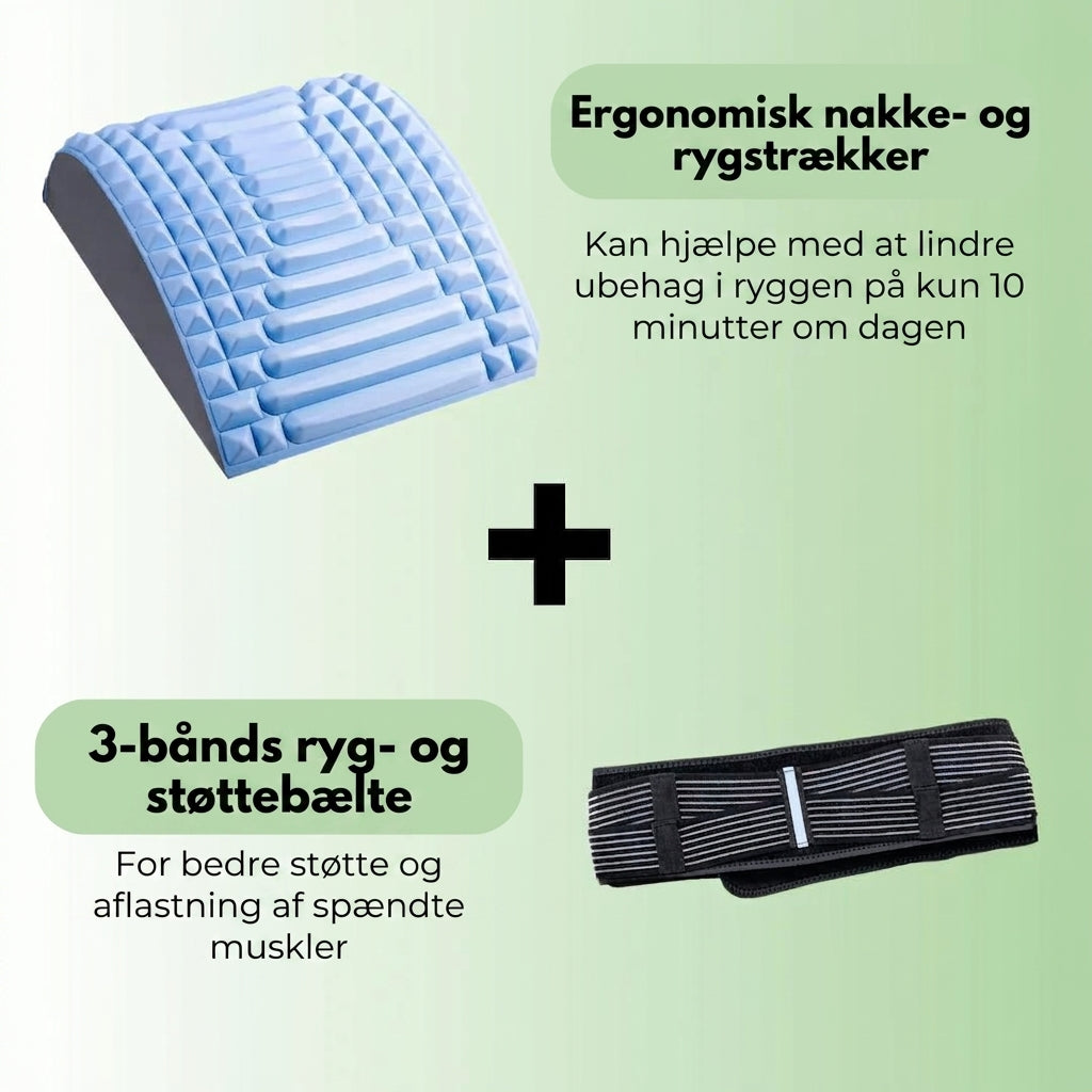 Nextpair | 3-Bånd Rygbælte – Maksimal støtte og smertelindring