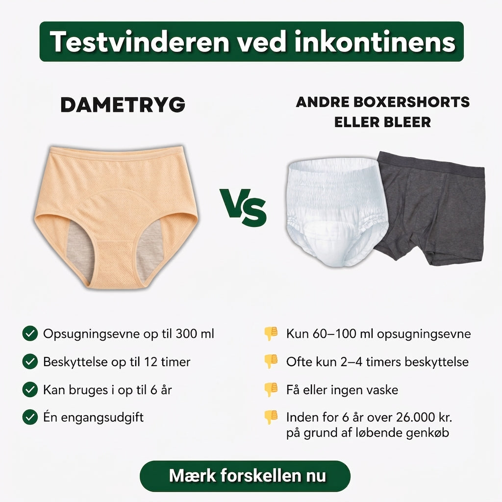 Nextpair | DameTryg – Diskrete inkontinens underbukser til kvinder