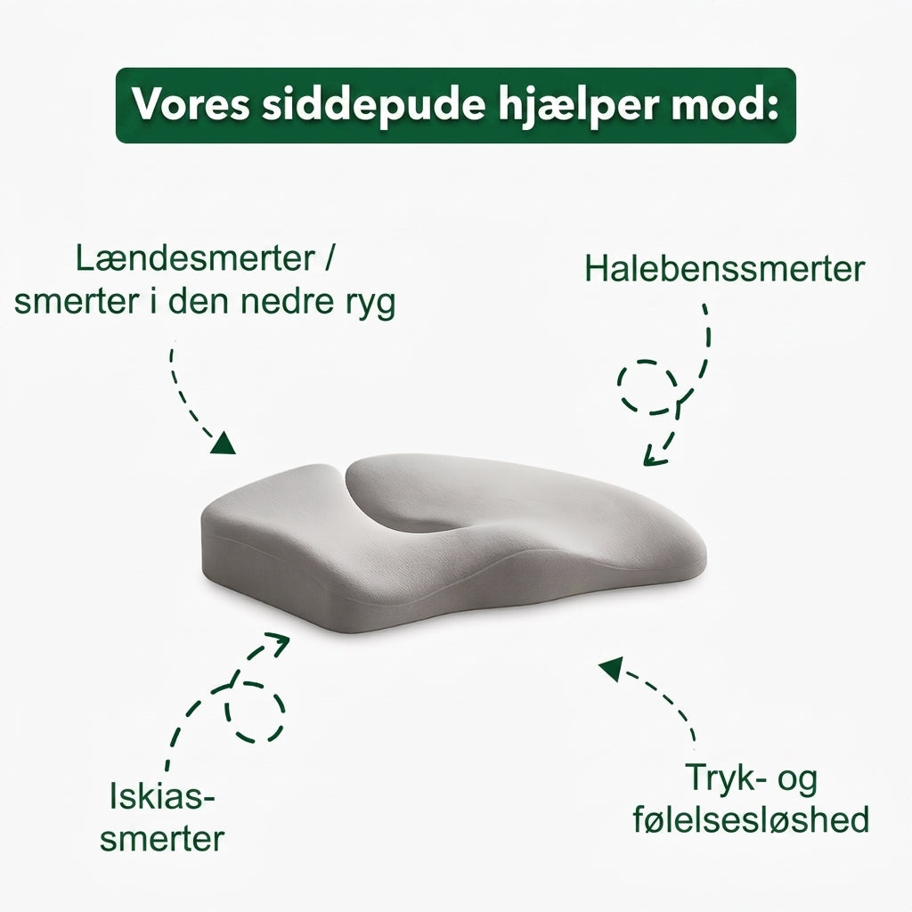 Nextpair | SiddeKomfort – Komfortabel siddestøtte til ryg og hofte