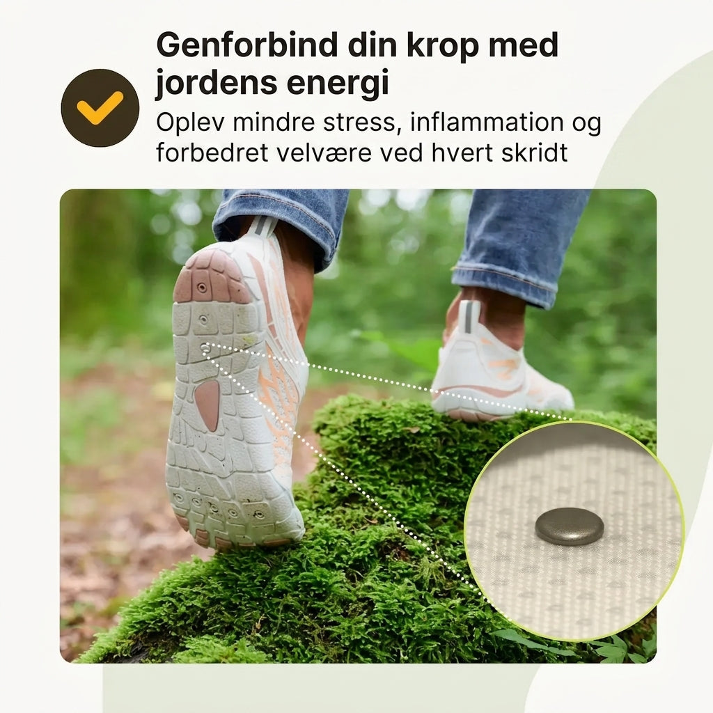 Nextpair | NaturSkridt Sort-Tyrkis – Ergonomiske barfodssko