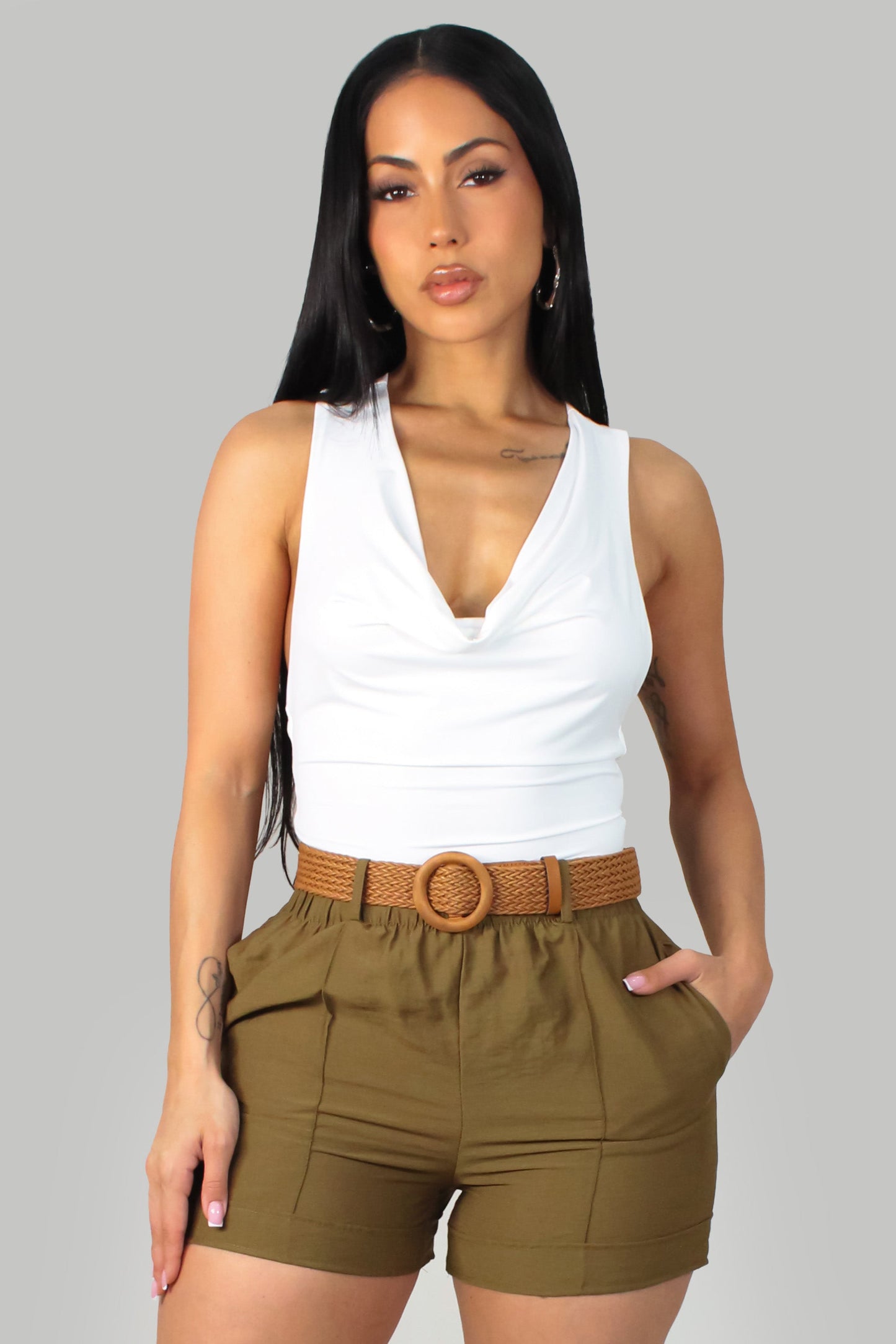 Afslappet bodysuit - Hvid fra Next Pair