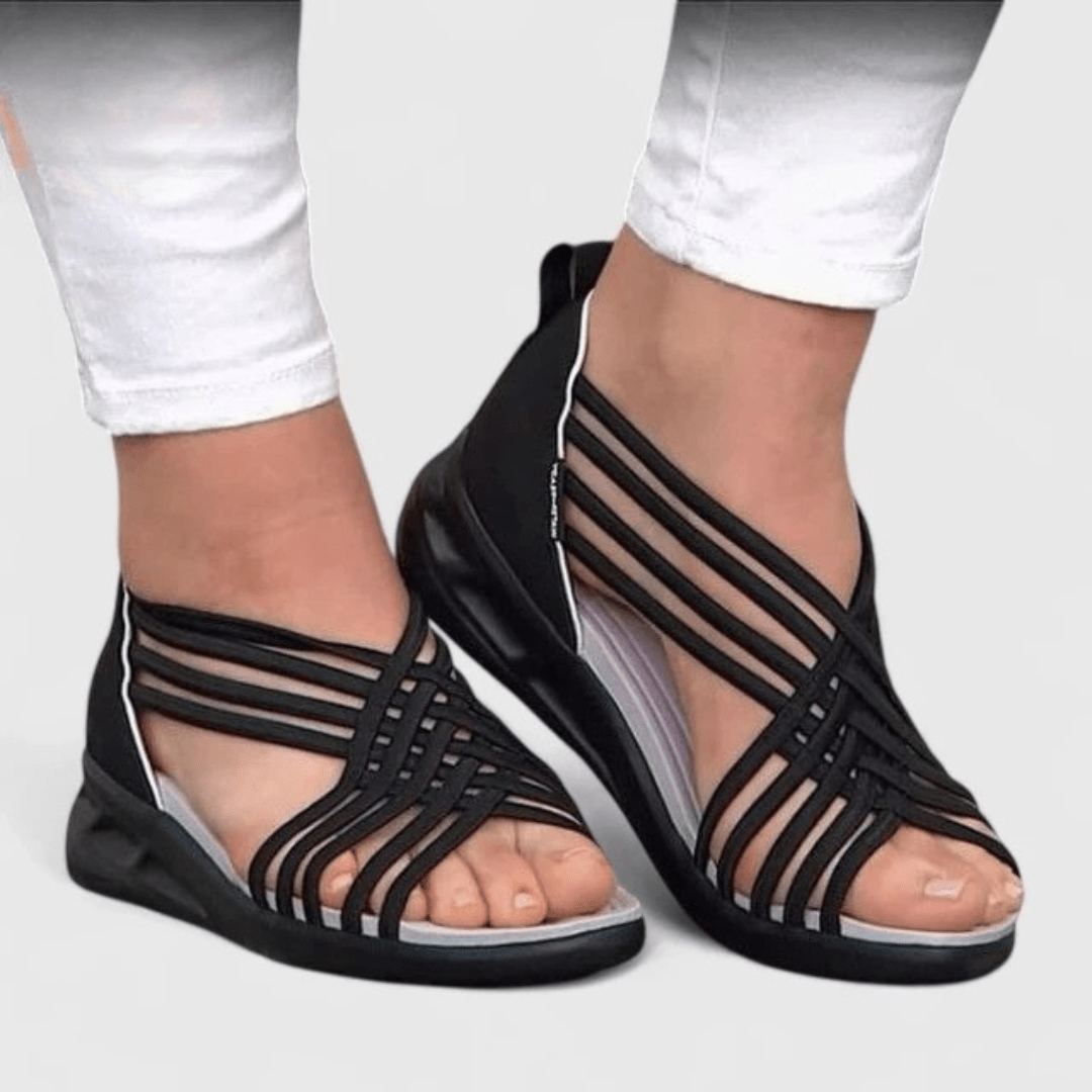 Nextpair | Katrine – Ortopædiske sandaler med hvid sål