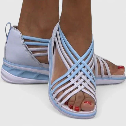 Nextpair | Katrine – Ortopædiske sandaler med hvid sål