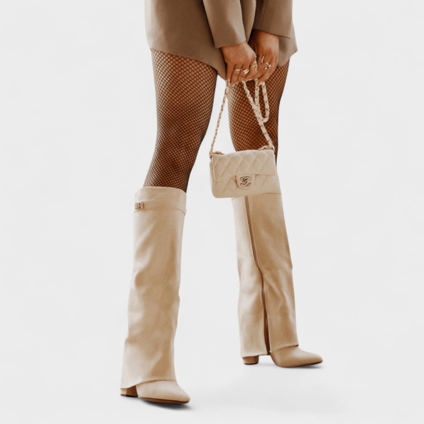 Nextpair | Lærke – Knæhøje støvler med elegant slim-fit design