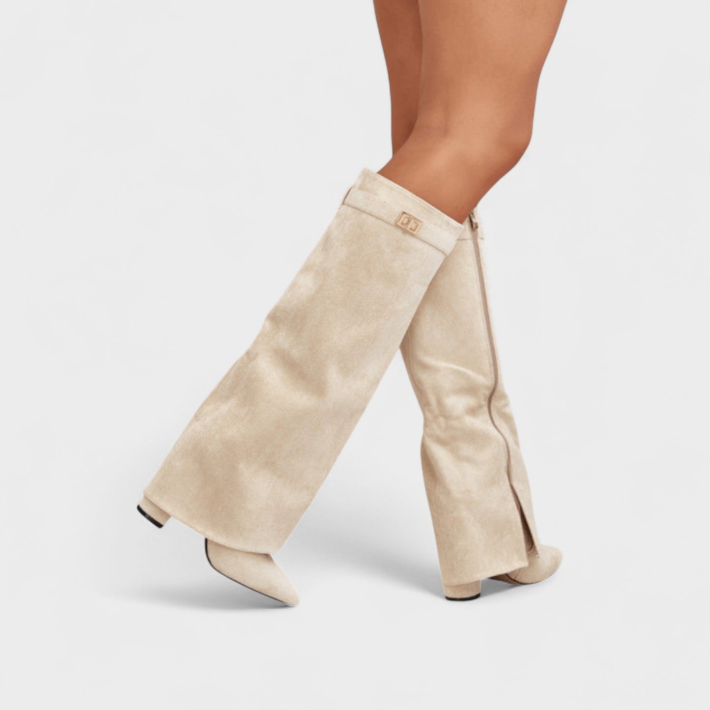 Nextpair | Lærke – Knæhøje støvler med elegant slim-fit design