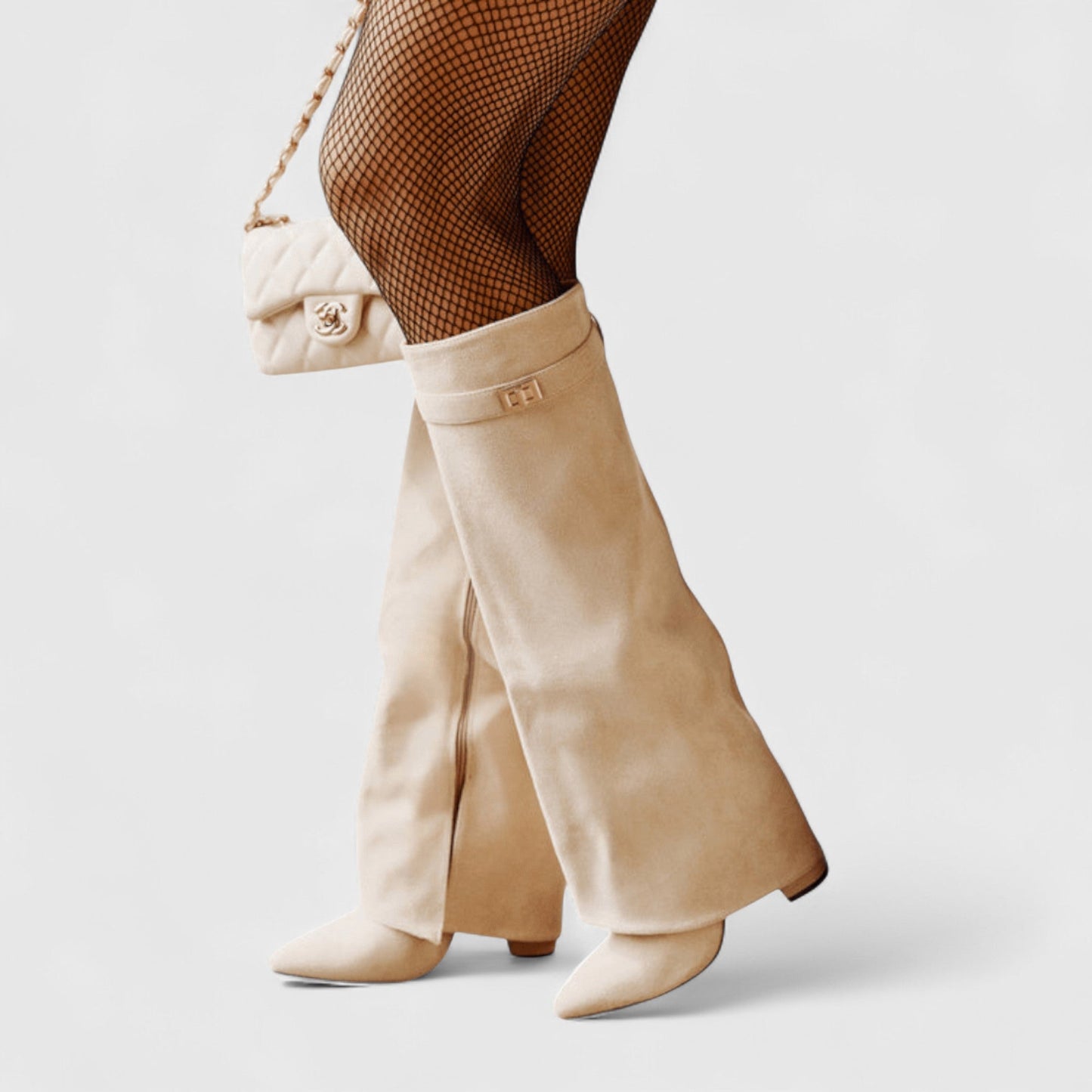 Nextpair | Lærke – Knæhøje støvler med elegant slim-fit design