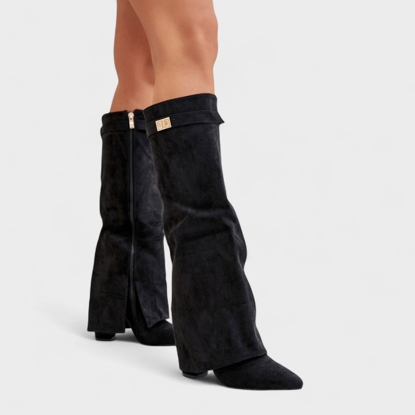 Nextpair | Lærke – Knæhøje støvler med elegant slim-fit design