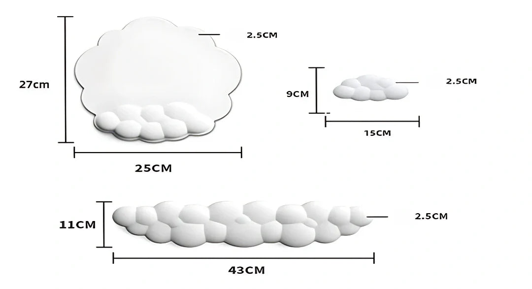 Nextpair | 3-delt ergonomisk skrivebordssæt med memory foam håndledsstøtte