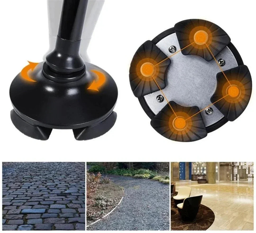 Nextpair | Sammenklappelig gangstok med LED-lys og alarm