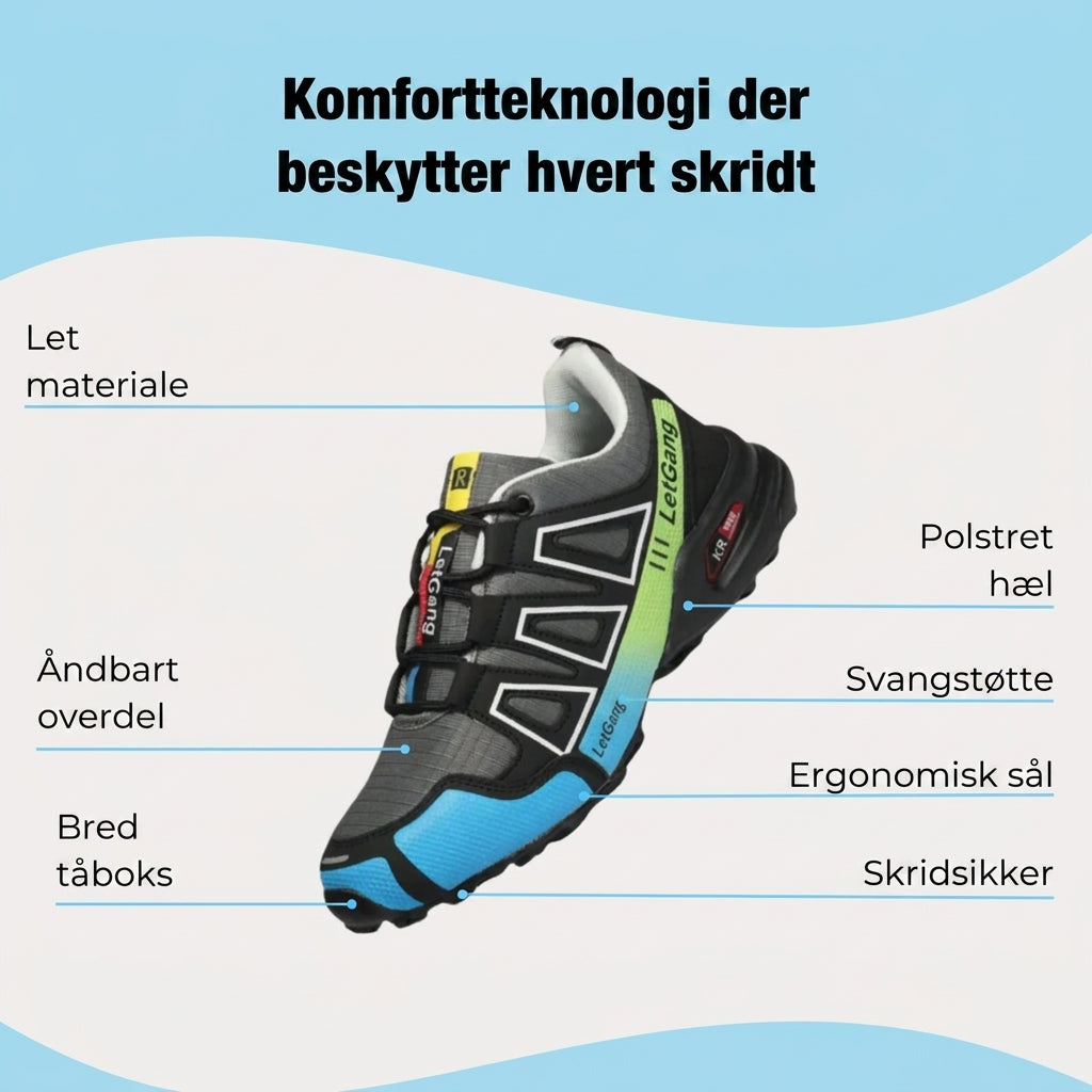 Nextpair | LetGang Blå – Ergonomiske komfortsko i blå farve