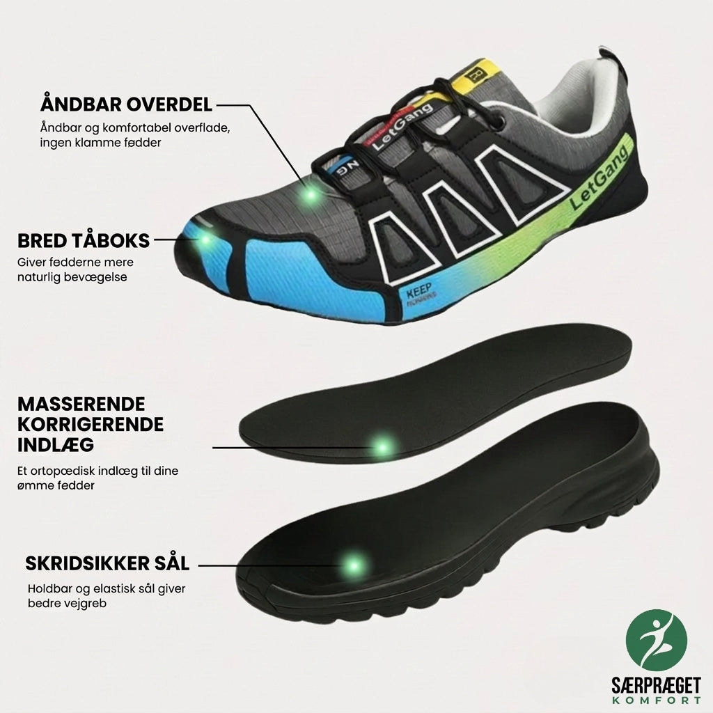 Nextpair | LetGang Sort – Ergonomiske komfortsko i sort