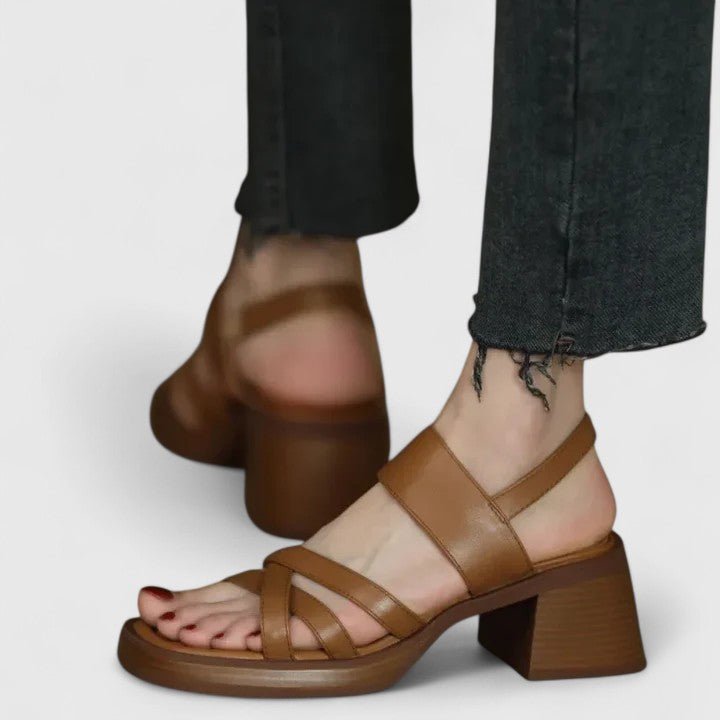 Nextpair | Grethe – Sandaler med lukket tå og åbent hæl