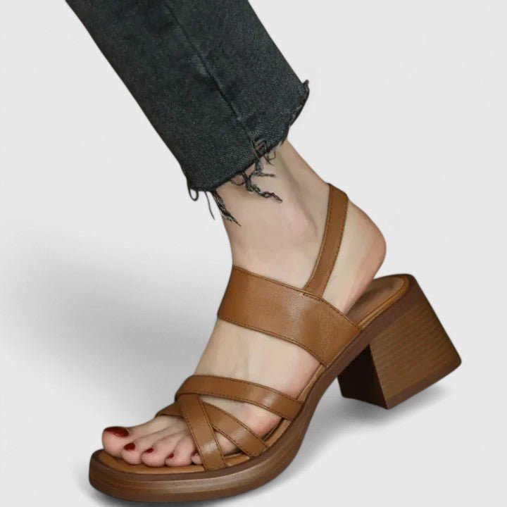 Nextpair | Grethe – Sandaler med lukket tå og åbent hæl