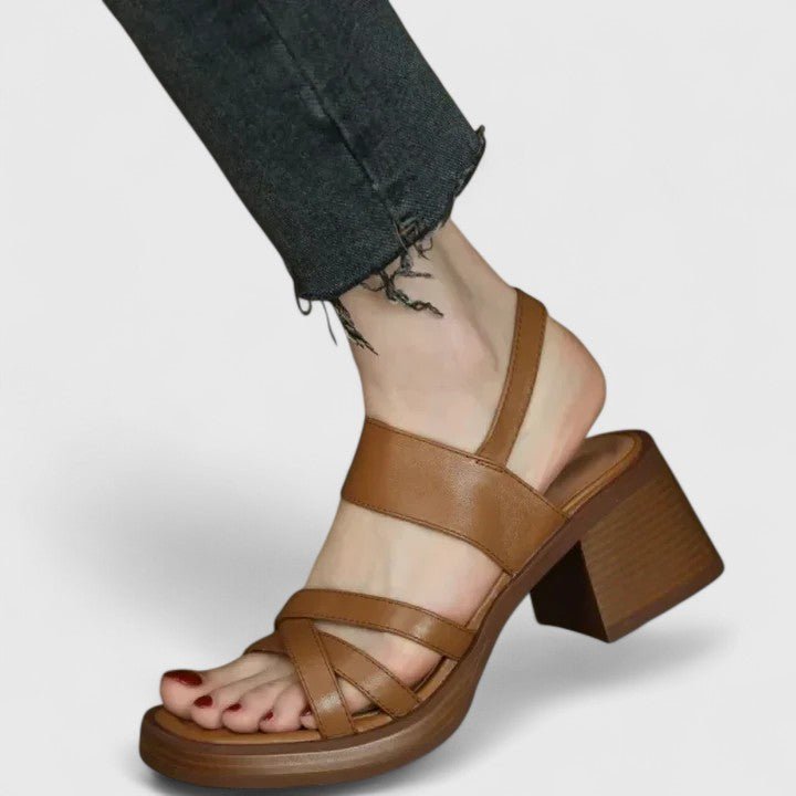 Nextpair | Grethe – Sandaler med lukket tå og åbent hæl