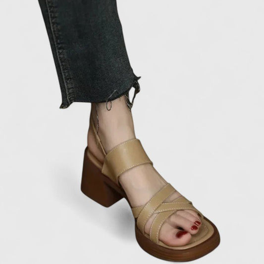 Nextpair | Grethe – Sandaler med lukket tå og åbent hæl