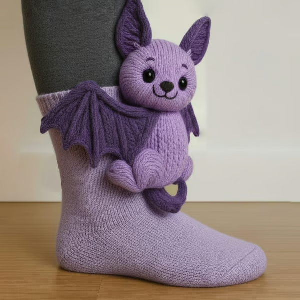 Nextpair | Luna – Sjove flagermus-sokker til halloween og hverdag