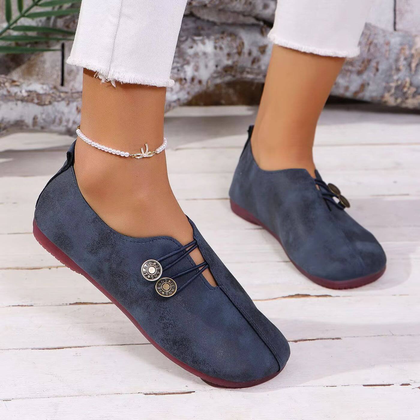 Nextpair | Komfortabel damesko med rund tå og slip-on design