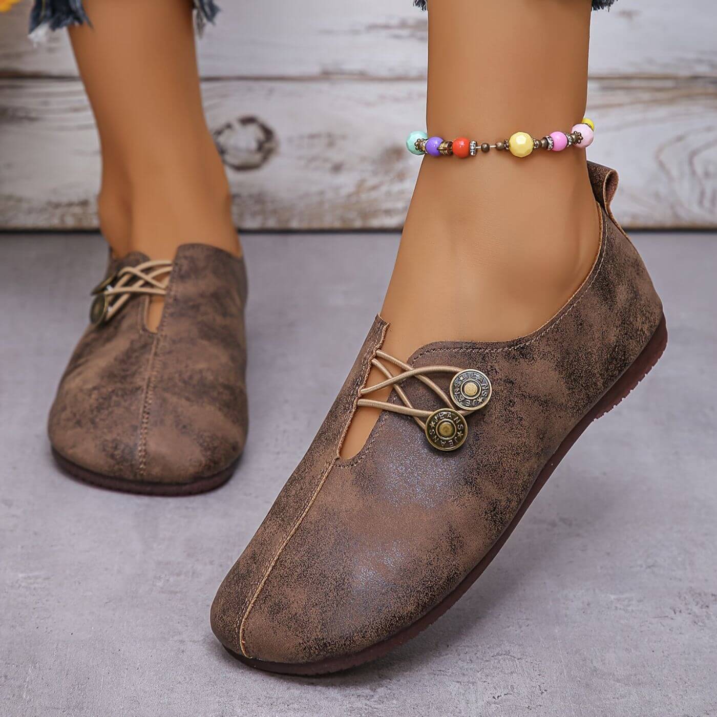 Nextpair | Komfortabel damesko med rund tå og slip-on design
