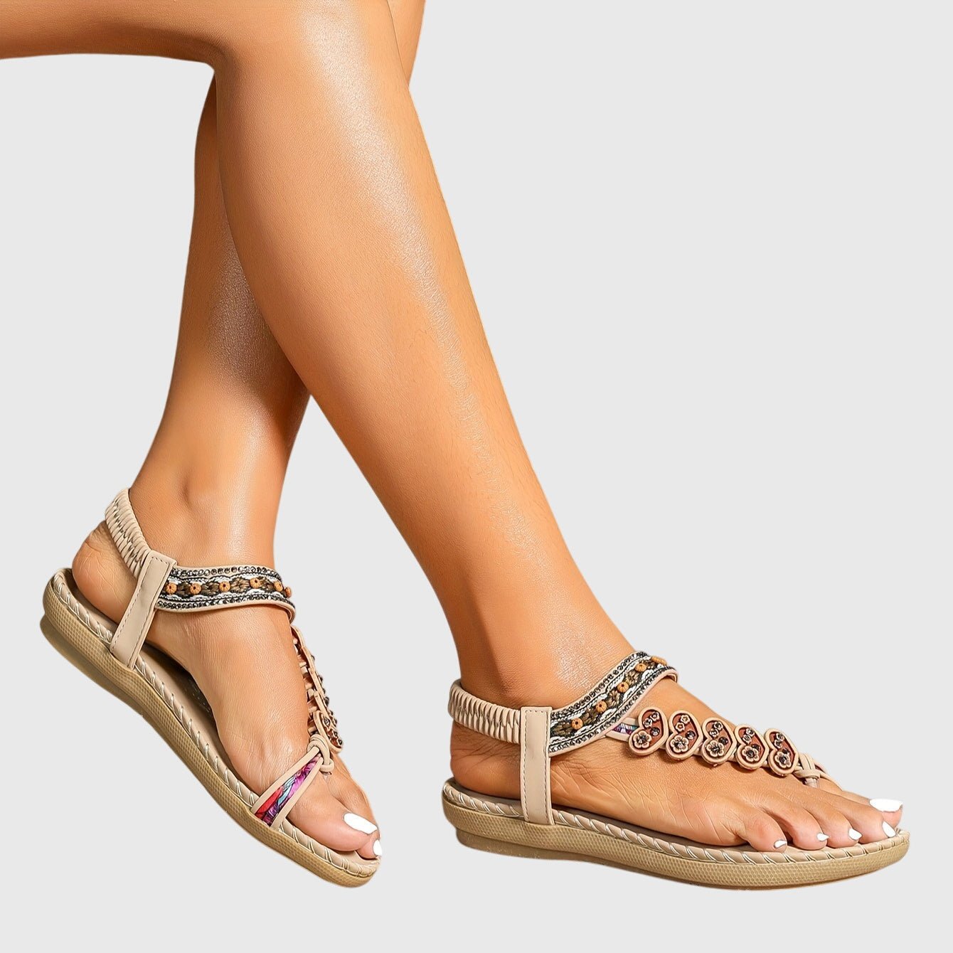 Nextpair | Gertrud – Sandaler med elegant hæl og god balance